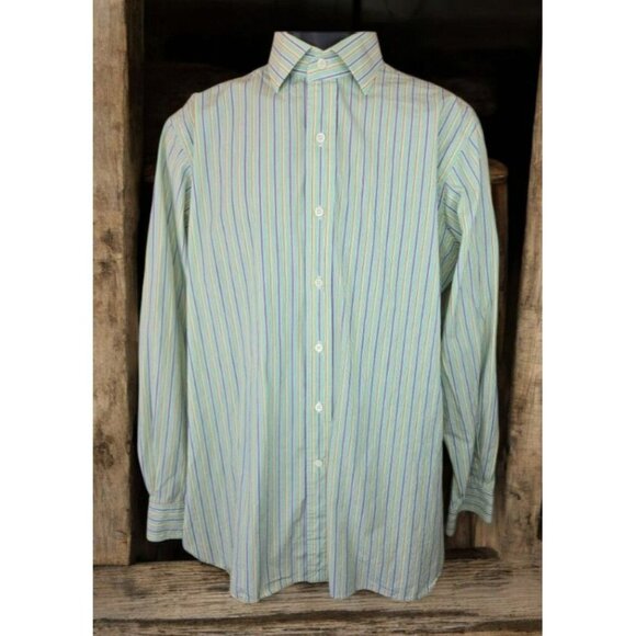 Polo By Ralph Lauren Regent Classic Fit Striped Mens Dress Shirt 16/35 XL - Picture 1 of 7
